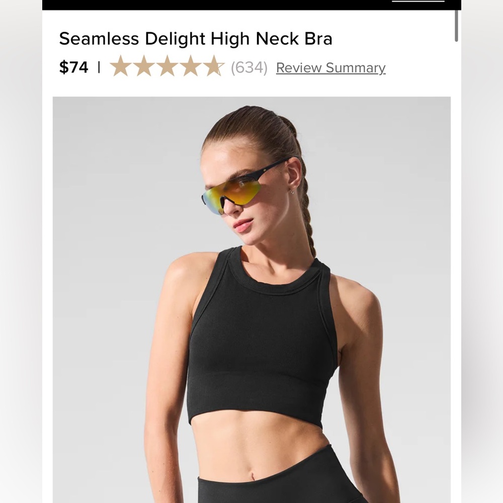 Seamless Delight High Neck Bra Alo